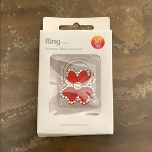 Flower Bling Ring Hook/Kickstand For Cell Phone
